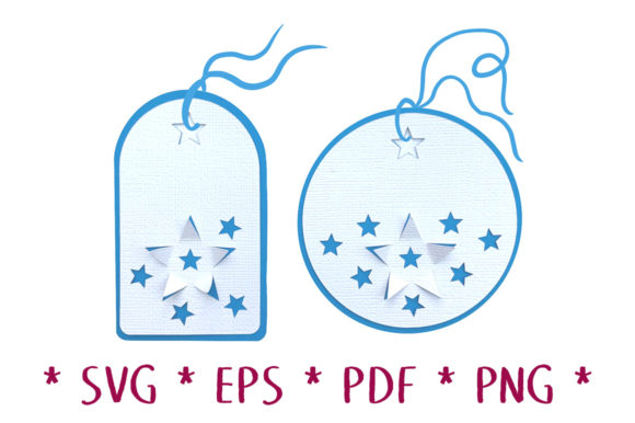 3D Star Gift Tags SVG Cut File: A Versatile Shape for Small Business Branding