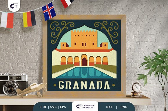 Alhambra Granada 3D SVG: A Stunning Design for Global Handmade Creations