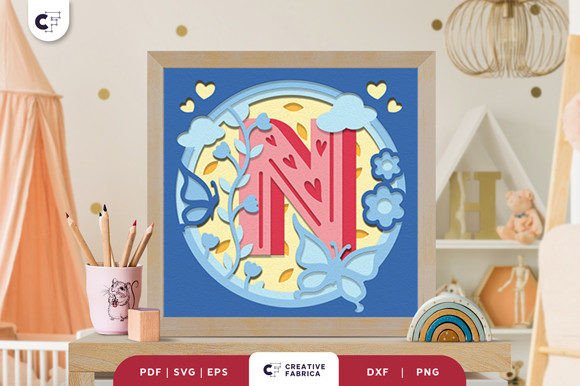 Baby Alphabet N Monogram 3D Papercut SVG Review for Branding & Marketing
