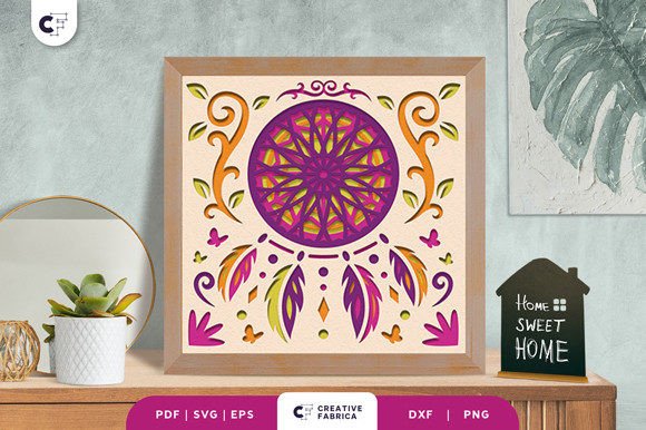 Boho Dreamcatcher 3D SVG Ornaments for Content Creators