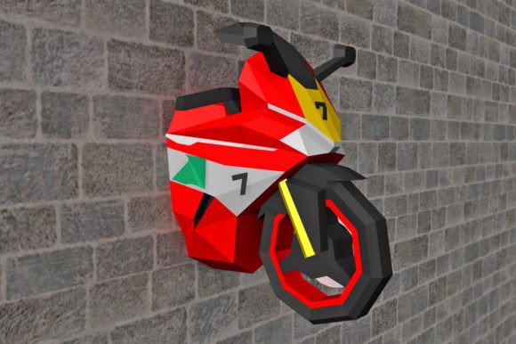 DIY Sports Bike Wall Art – A 3D SVG Design Asset for Content Creators