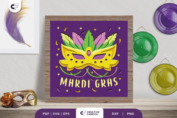 Fat Tuesday Mardi Gras 3D SVG: A Vibrant Design Asset for Seasonal Projects