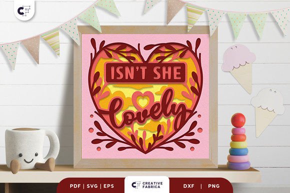 Isn’t She Lovely 3D Layered Papercut SVG: A Versatile Baby Design Asset