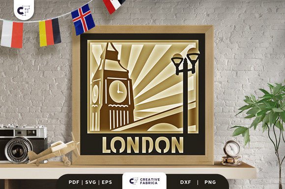 London Big Ben 3D Paper Cut SVG: A Design Asset for Global Content