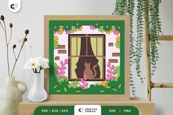 Spring Window 3D SVG for Local Business Branding