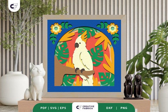 Tropical Cockatoo 3D Paper Cut SVG Review for Real Projects